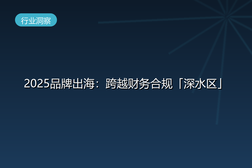品牌出海2025：跨越财务与合规的「深水区」，如何避免「乱出海，也出局」？